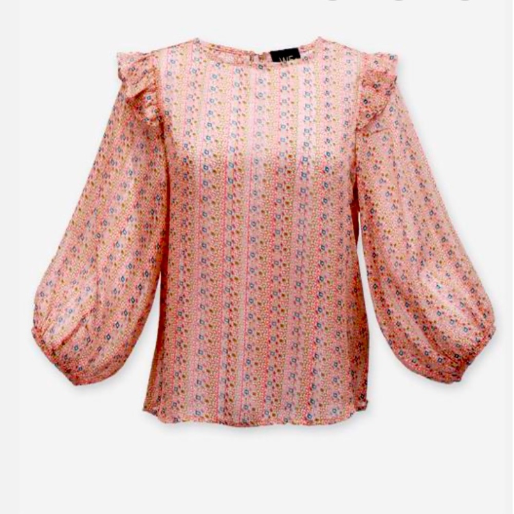 Silky Patterned Blouse